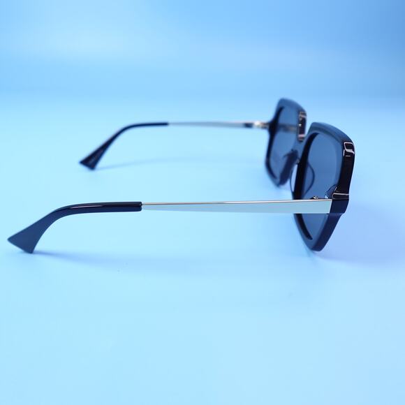 Rebecca Minkoff Sunglasses Willow Black & Silver 100% UV Protection main image 8